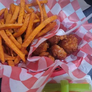 Asian flavor with sweet potato fries