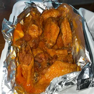 Hot wings extra crispy