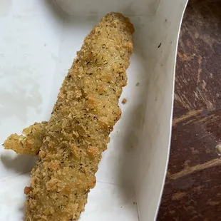 Fried Pickle Spears so good that I was only to take a photo of 1 before they were all gone!