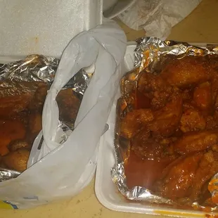 MD bay (sauce and old bay) and spicy garlic