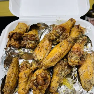 Lemon pepper wings without fries