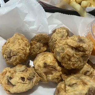 Fried mushrooms
