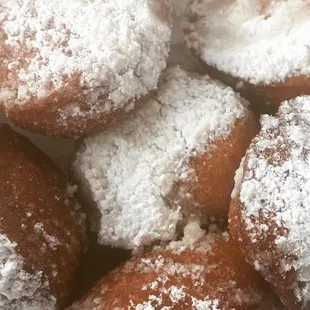 Fried biscuits and apple butter