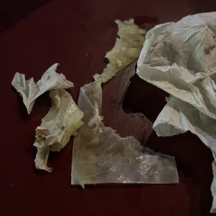 The paper that separates the frozen burger patties