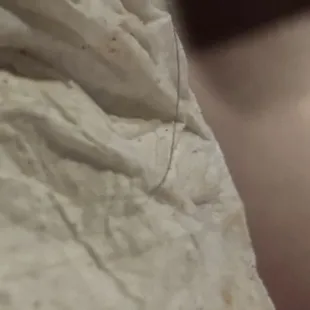 Hair from burger