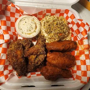 The Best Lemon Pepper and Cajun flavored chicken wings.