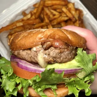 Hoya Burger &amp; Cajun Fries