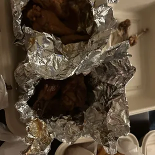 Hot honey Chicken Wings and bbq honey Chicken Wings