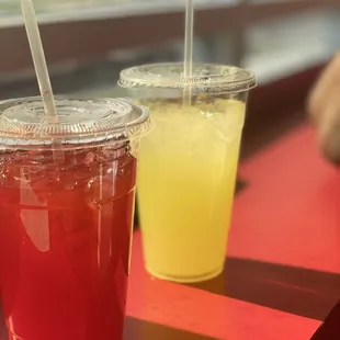 Kool-Aid (Tropical Punch) and Lemonade