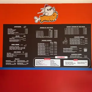 menu wall