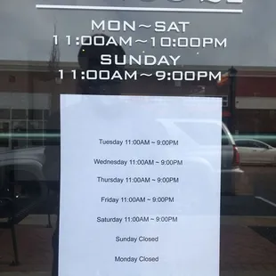 DUE TO CORONAVIRUS NEW HOURS OF OPERATION UPDATE UNTIL FURTHER NOTICE