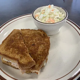 Turkey Melt and Coleslaw-delicious!