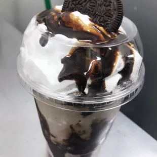 an ice cream sundae