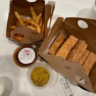 Tofu and fries