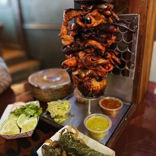 a variety of foods