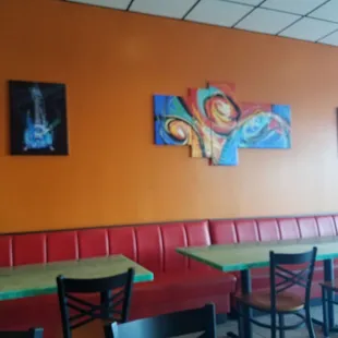 Simple but colorful decor