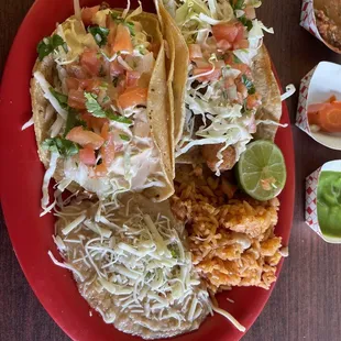 Fish Taco Combination Plate
