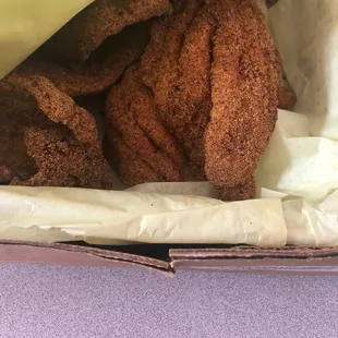The catfish filets.