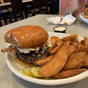 Black and bleu burger missing black and bleu. Still a solid burger