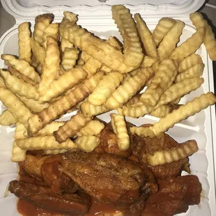 Spice level on the wings are good.