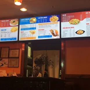 Menu board