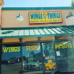 the front of a restaurant