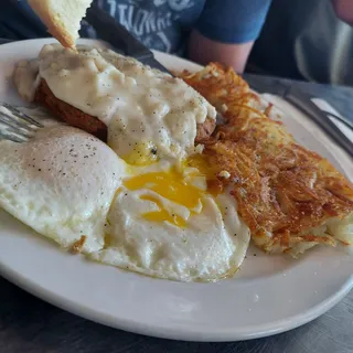 2 Large Eggs with Chicken Fried Steak