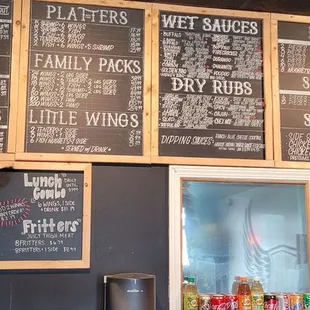 Wall menu