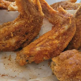 Too much dry rub seasoning.