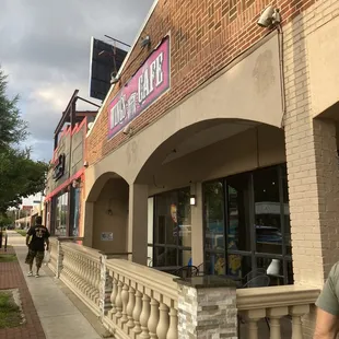 the outside of the building