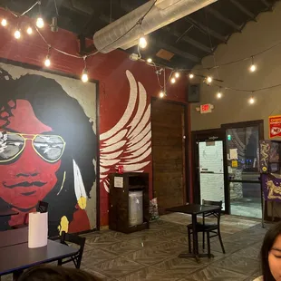 Simple but clean dining area