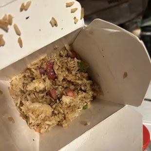 This was the 7 spice fried rice. Meat was very dry and rice lacked flavor