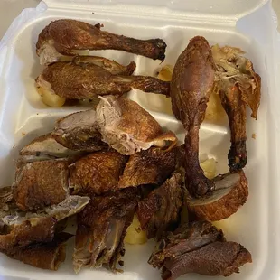 Roasted Ducks were old, very salty and not good at all