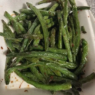 Garlic green beens - just ok