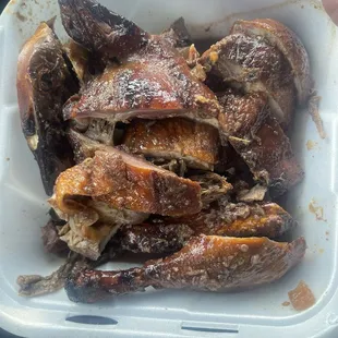 Half roast duck