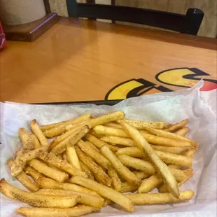 $4.00 1/2 order of fries. Not sure but I think I just got screwed.