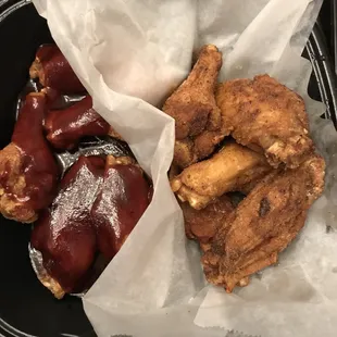 10 piece "Jumbo Wings" (Caribbean Jerk and Sweet BBQ)