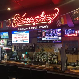 Bar as seen from the high tops