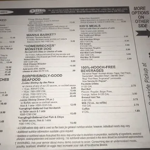 Dogs, seafood and kids options