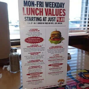 menu, burgers