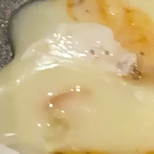 The queso on the nachos