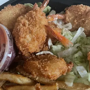 "Jumbo" shrimp dinner