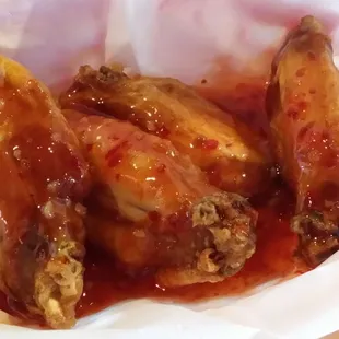 wings with sweet chili sauce