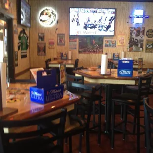 Bar side and there is a kids side