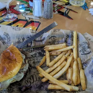 We always enjoy wings etc but this time the burger came with 20 french fries.