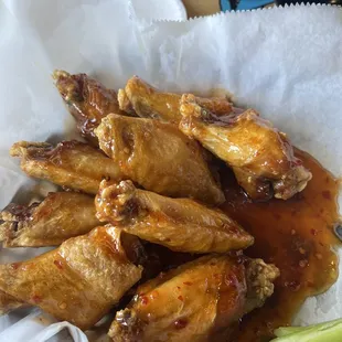 Sweet chili sauce was kinda spicy, in a good way.