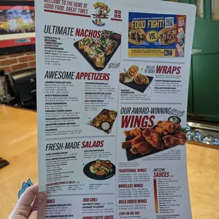 menu, chicken wings and fried chicken