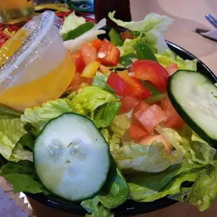 Side salad with italian