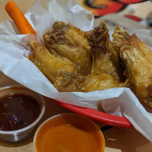 7 traditional wings dry