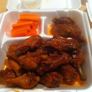 Honey Hot Wings!!